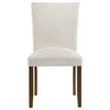 Paxton 5-Piece Round Glass Top Dining Set with Beige Parsons Chairs — product view 7