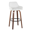 Daniella - 30" Fixed-Height Barstool (Set of 2) - White And Dark Brown