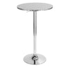 Bistro - Round Ale 3 Piece Bar Set - Chrome Metal