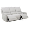 Sylmar - Chenille Upholstered Power Reclining Sofa - Dove Gray