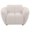Destino - Chenille Upholstered Splayed Arm Accent Chair - Greige