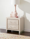 Bliss - 2 Drawer Nightstand - Soft Cashmere