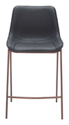 Magnus Counter Stool Black & Walnut — Set of 2