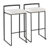 Fuji - Stackable Barstool - Black Metal