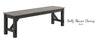 Dining Bench Holly Manor Grey & Black