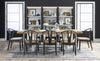 Franklin Etagere — Harvest Oak Tops, Natural White Base, Aged Black Accents