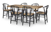 Franklin Wishbone Back Counter Height Chair — Set of 2 — Black
