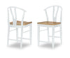 Franklin Wishbone Back Counter Height Chair — Set of 2 — White