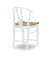 Franklin Wishbone Back Counter Height Chair — Set of 2 — White