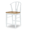 Franklin Wishbone Back Counter Height Chair — Set of 2 — White
