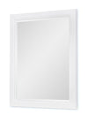 Dutton Mirror — Natural White with Toasted Coconut Top and Aged Black Base