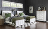 Dutton Panel Bed — Twin / Natural White with Toasted Coconut Top and Aged Black Base