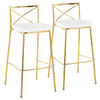 Modern Charlotte - 30" Fixed-Height Barstool (Set of 2)