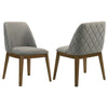 Franklin - Upholstered Dining Side Chair (Set of 2) - Gray