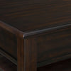 Wagner - Rectangular Lift-Top Coffee Table With Casters - Cherry