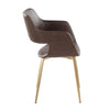 Margarite - Dining / Accent Chair - Gold Metal (Set of 2)
