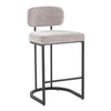 Demi - Fixed-Height Barstool (Set of 2) - Black Metal Base
