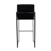 Fuji - High Back Barstool - Black Steel Legs