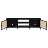 Amherst - 70" 2-Door Metal TV Stand Media Console - Black