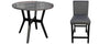Pub Table & 4 Pub Chairs Shannon Grey