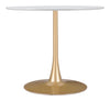 Opus - Dining Table - White / Gold