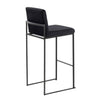 Fuji - High Back Barstool - Black Steel Legs