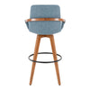 Cosmo - Fixed-Height Barstool - Walnut Bamboo Base