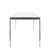 Fuji - Dining Table - Stainless Steel With Clear Glass Top