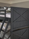 Flatiron Bunk Bed — Twin / Full / Midnight