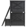 Flatiron Bunk Bed — Twin / Full / Midnight
