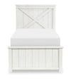 Flatiron Panel Bed — Twin / Aged White