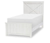 Flatiron Panel Bed — Twin / Aged White