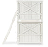 Flatiron Bunk Bed — Twin / Twin / Aged White