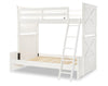 Flatiron Bunk Bed — Twin / Full / Aged White
