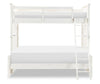 Flatiron Bunk Bed — Twin / Full / Aged White