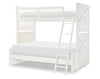 Flatiron Bunk Bed — Twin / Full / Aged White