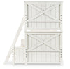 Flatiron Bunk Bed — Twin / Full / Aged White