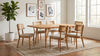 Fabra 7-piece 79-inch Rectangular Dining Set Honey Wheat — product view 2