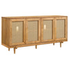Fabra 4-door Dining Sideboard Storage Console Honey — product view 1