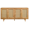 Fabra 4-door Dining Sideboard Storage Console Honey — product view 2