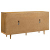 Fabra 4-door Dining Sideboard Storage Console Honey — product view 6