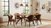 Randolph 7-piece Smart Top Rectangular Dining Set Sheesham and Brown — product view 1