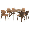 Randolph 7-piece Smart Top Rectangular Dining Set Sheesham and Brown — product view 2