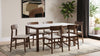 Merrin 7-piece 55-inch Rectangular Dining Set Off White and Walnut — product view 1