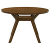 Mueller 5-piece 48-inch Round Dining Set Brown and Beige — product view 4