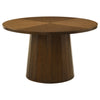 Galindo 5-piece 52-inch Round Dining Set Light Grey and Walnut — product view 3