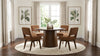 Galindo 5-piece 52-inch Round Dining Set Nutmeg and Walnut — product view 1