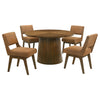Galindo 5-piece 52-inch Round Dining Set Nutmeg and Walnut — product view 2