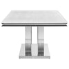 Kerwin - Rectangular Stone Top Dining Table - White