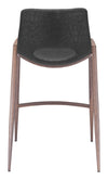 Desi Counter Stool (Set of 2) Black & Walnut — Set of 2
